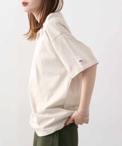 JEMORGAN(ジェーイーモーガン)の「JEMORGAN 天竺 ベーシック半袖T(Tシャツ/カットソー・メンズ・オフホワイト/ネイビー/ベージュ/カーキ/ブラック/杢グレー・L/M/S/XL)」の19枚目の写真