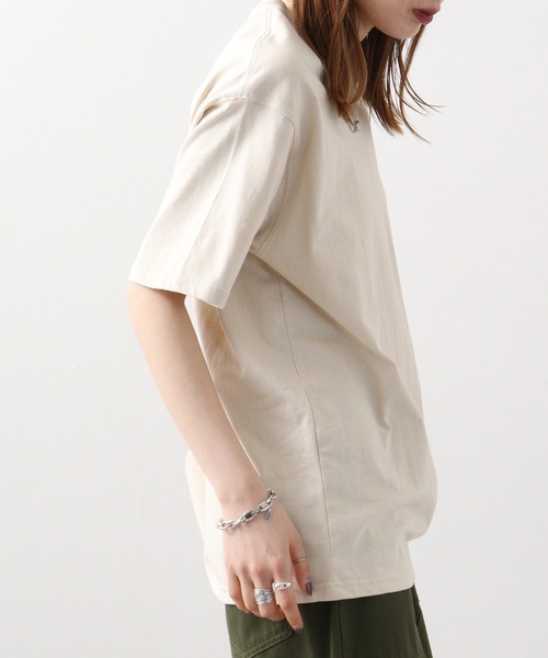 JEMORGAN(ジェーイーモーガン)の「JEMORGAN 天竺 ベーシック半袖T(Tシャツ/カットソー・メンズ・オフホワイト/ネイビー/ベージュ/カーキ/ブラック/杢グレー・L/M/S/XL)」の21枚目の写真