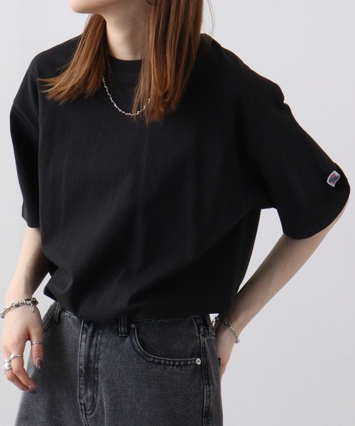 JEMORGAN(ジェーイーモーガン)の「JEMORGAN 天竺 ベーシック半袖T(Tシャツ/カットソー・メンズ・オフホワイト/ネイビー/ベージュ/カーキ/ブラック/杢グレー・L/M/S/XL)」の13枚目の写真