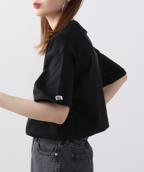 JEMORGAN(ジェーイーモーガン)の「JEMORGAN 天竺 ベーシック半袖T(Tシャツ/カットソー・メンズ・オフホワイト/ネイビー/ベージュ/カーキ/ブラック/杢グレー・L/M/S/XL)」の14枚目の写真