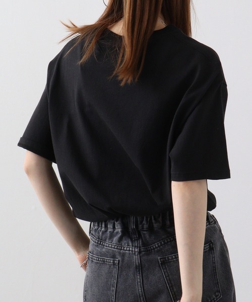 JEMORGAN(ジェーイーモーガン)の「JEMORGAN 天竺 ベーシック半袖T(Tシャツ/カットソー・メンズ・オフホワイト/ネイビー/ベージュ/カーキ/ブラック/杢グレー・L/M/S/XL)」の15枚目の写真