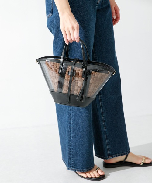 The Bagmati(ザバグマティ)の「The Bagmati ショルダー付きカゴバッグ(かごバッグ・レディース・ナチュラル・FREE)」の1枚目の写真