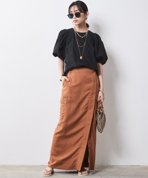 CHIC STYLE(シックスタイル)の「<大きいサイズ>ボリュームパフスリーブブラウス シックスタイル(シャツ/ブラウス・レディース・オフホワイト/ブラック・5L/4L/3L/LL/L)」の17枚目の写真