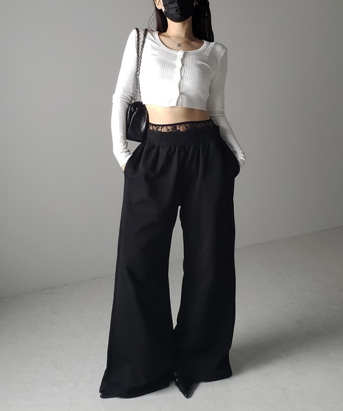 me+em select(ミームセレクト)の「【 3color 】フロントボタンショートタイトリブカットソーカーディガン / front button short tight lib cutsew cardigan(カーディガン/ボレロ・レディース・ブラック/ブルー/ホワイト・FREE)」の15枚目の写真