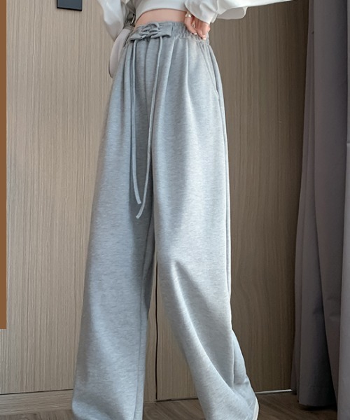 GEMEDA(ジェメダ)の「スウェットパンツ(スウェットパンツ・レディース・グレー/アイボリー/ダークグレー・M)」の9枚目の写真