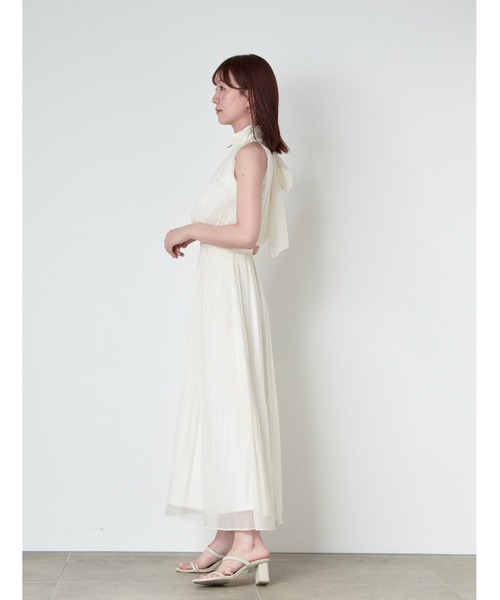 SNIDEL（スナイデル）の「シフォンプリーツフレアワンピース