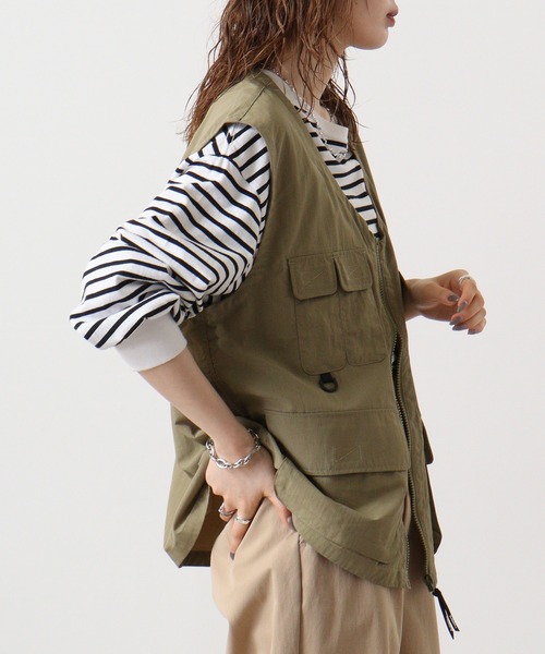 GERRY（ジェリー）の「GERRY ナイロンタフタ フィッシング ベスト（ベスト・メンズ・カーキ/ブラック・L/LL/M）」の21枚目の写真