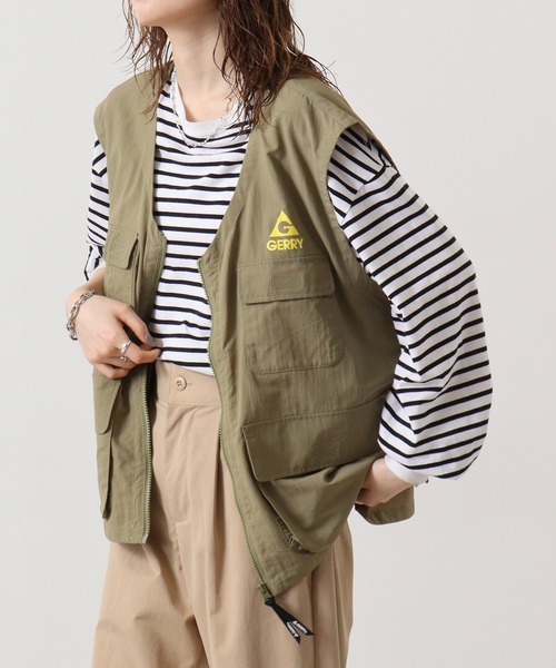 GERRY（ジェリー）の「GERRY ナイロンタフタ フィッシング ベスト（ベスト・メンズ・カーキ/ブラック・L/LL/M）」の20枚目の写真