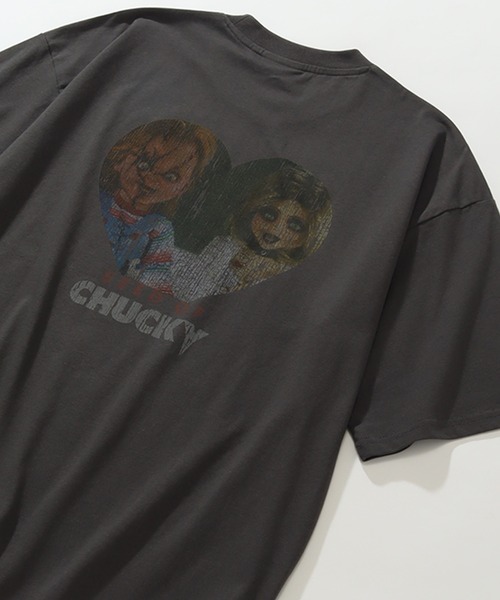 CORPUS TOKYO(コーパス トーキョー)の「【CHUCKY/チャッキー】アートワークデザイン ピグメント風 ルーズ 半袖クルーネックTシャツ(Tシャツ/カットソー・メンズ・ブラック系その他/ブラック系その他2・LL/L/M)」の10枚目の写真