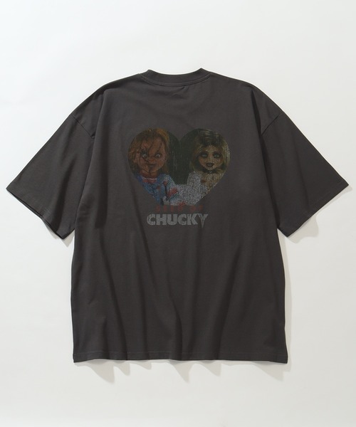 CORPUS TOKYO(コーパス トーキョー)の「【CHUCKY/チャッキー】アートワークデザイン ピグメント風 ルーズ 半袖クルーネックTシャツ(Tシャツ/カットソー・メンズ・ブラック系その他/ブラック系その他2・LL/L/M)」の6枚目の写真