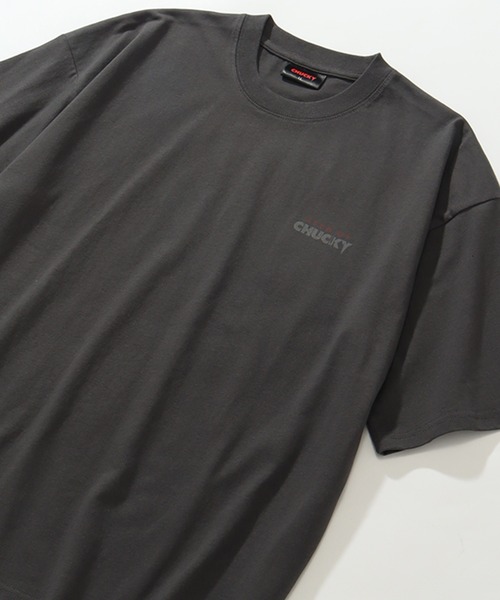 CORPUS TOKYO(コーパス トーキョー)の「【CHUCKY/チャッキー】アートワークデザイン ピグメント風 ルーズ 半袖クルーネックTシャツ(Tシャツ/カットソー・メンズ・ブラック系その他/ブラック系その他2・LL/L/M)」の9枚目の写真
