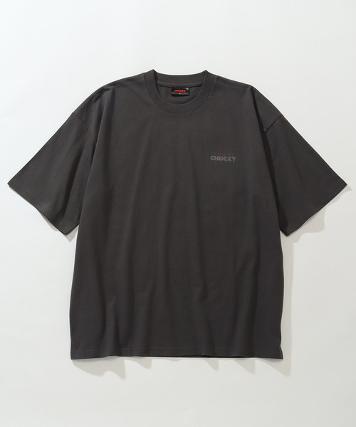 CORPUS TOKYO(コーパス トーキョー)の「【CHUCKY/チャッキー】アートワークデザイン ピグメント風 ルーズ 半袖クルーネックTシャツ(Tシャツ/カットソー・メンズ・ブラック系その他/ブラック系その他2・LL/L/M)」の5枚目の写真