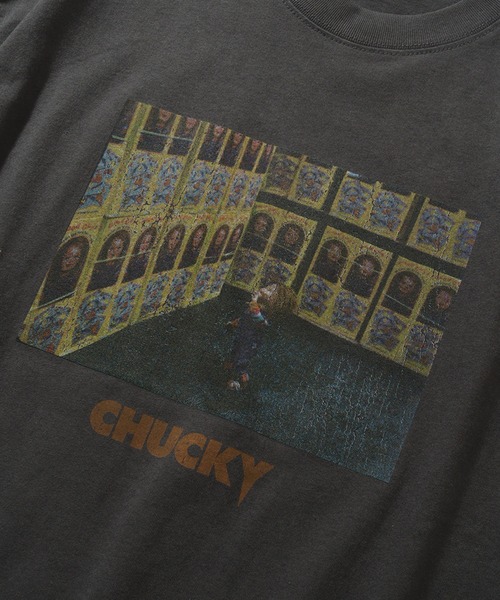 CORPUS TOKYO(コーパス トーキョー)の「【CHUCKY/チャッキー】アートワークデザイン ピグメント風 ルーズ 半袖クルーネックTシャツ(Tシャツ/カットソー・メンズ・ブラック系その他/ブラック系その他2・LL/L/M)」の12枚目の写真