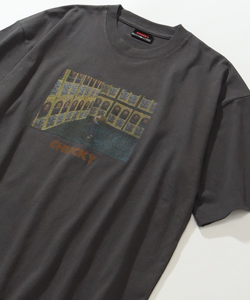 CORPUS TOKYO(コーパス トーキョー)の「【CHUCKY/チャッキー】アートワークデザイン ピグメント風 ルーズ 半袖クルーネックTシャツ(Tシャツ/カットソー・メンズ・ブラック系その他/ブラック系その他2・LL/L/M)」の7枚目の写真