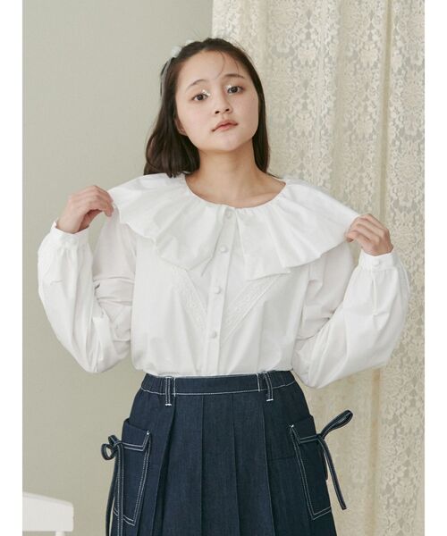 【セール】バルーンカラーブラウス（シャツ/ブラウス）｜merry jenny（メリージェニー）