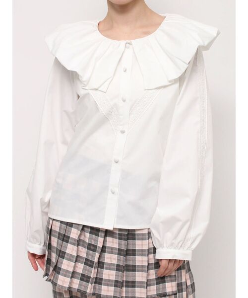 【セール】バルーンカラーブラウス（シャツ/ブラウス）｜merry jenny（メリージェニー）