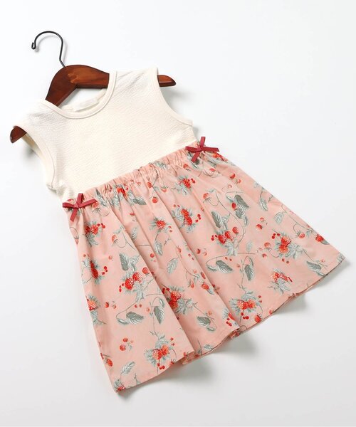 Seraph（セラフ）の「ドッキングワンピース（ワンピース・キッズ・ミント/ネイビー/オレンジ/ブラック・80/90/95/100/110/120/130/140）」の4枚目の写真