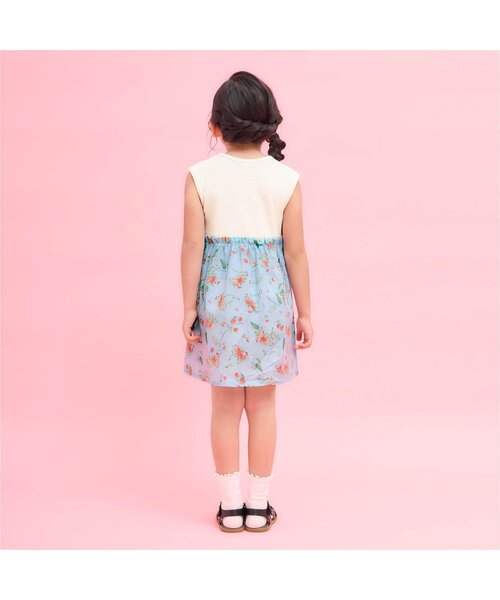 Seraph（セラフ）の「ドッキングワンピース（ワンピース・キッズ・ミント/ネイビー/オレンジ/ブラック・80/90/95/100/110/120/130/140）」の19枚目の写真