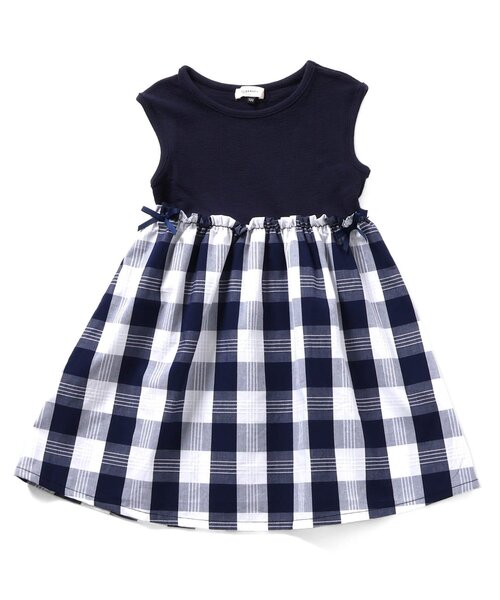 Seraph（セラフ）の「ドッキングワンピース（ワンピース・キッズ・ミント/ネイビー/オレンジ/ブラック・80/90/95/100/110/120/130/140）」の15枚目の写真