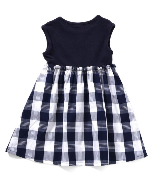 Seraph（セラフ）の「ドッキングワンピース（ワンピース・キッズ・ミント/ネイビー/オレンジ/ブラック・80/90/95/100/110/120/130/140）」の6枚目の写真