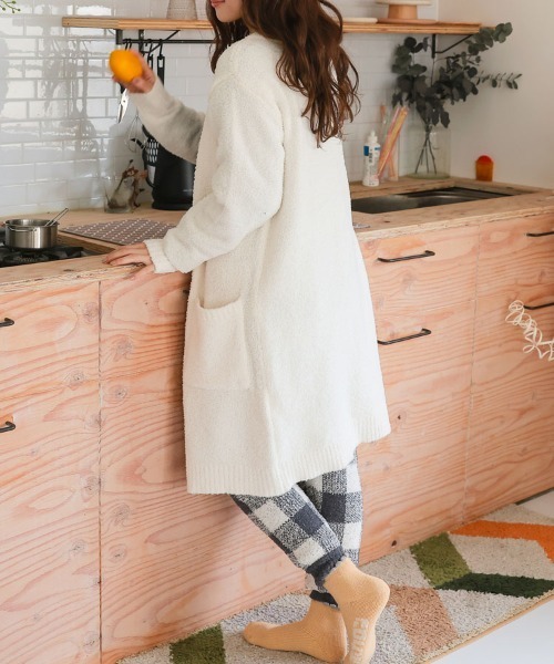 DONOBAN(ドノバン)の「「累計販売数 6万枚突破」もこもこルームウェア <カーディガン>(カーディガン/ボレロ・レディース・アイボリー/モカ・F)」の19枚目の写真