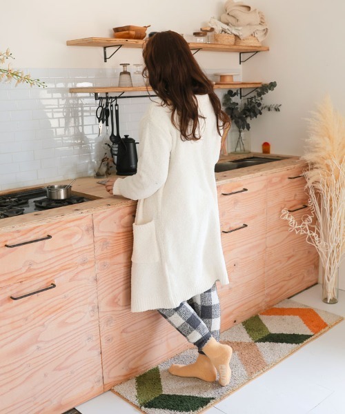 DONOBAN(ドノバン)の「「累計販売数 6万枚突破」もこもこルームウェア <カーディガン>(カーディガン/ボレロ・レディース・アイボリー/モカ・F)」の20枚目の写真