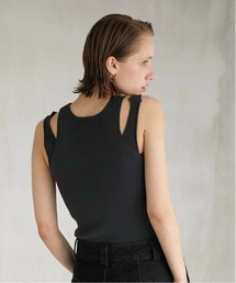 LA PEAU DE GEM | 【LA PEAU DE GEM】マルチウェイニットタンク(タンクトップ)