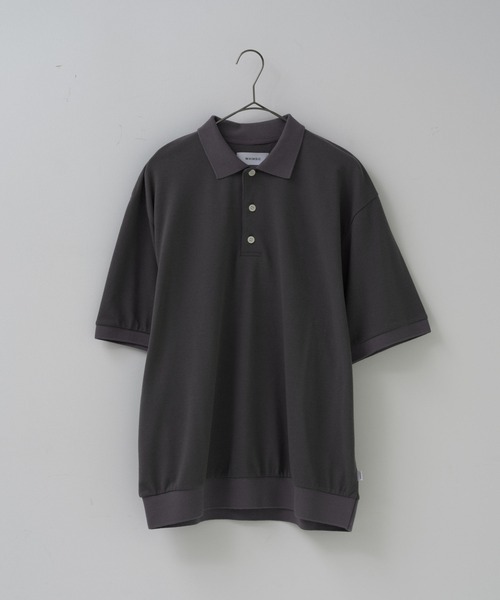 WHIMSIC（ウィムジック）の「【UNISEX】モスステッチポロシャツ（ポロシャツ・メンズ・ホワイト/チャコールグレー/イエロー/ブルー・FREE）」の13枚目の写真