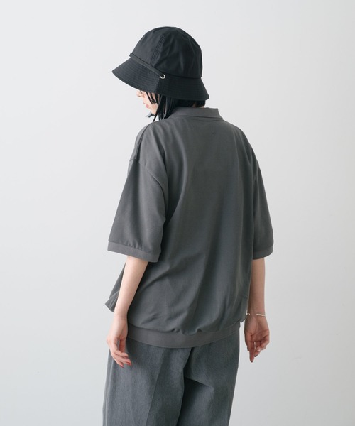WHIMSIC（ウィムジック）の「【UNISEX】モスステッチポロシャツ（ポロシャツ・メンズ・ホワイト/チャコールグレー/イエロー/ブルー・FREE）」の16枚目の写真