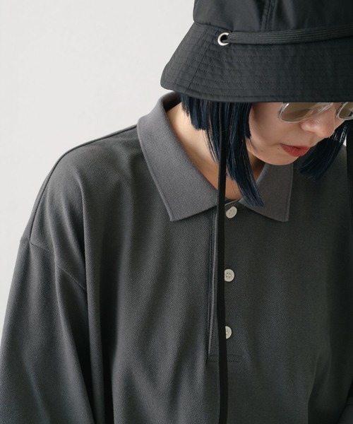 WHIMSIC(ウィムジック)の「【UNISEX】モスステッチポロシャツ(ポロシャツ・メンズ・ホワイト/チャコールグレー/イエロー/ブルー・FREE)」の21枚目の写真