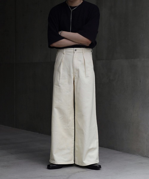 CALLNE（カルネ）の「加工デニムパンツ（デニムパンツ・メンズ・ブラック・M）」の3枚目の写真