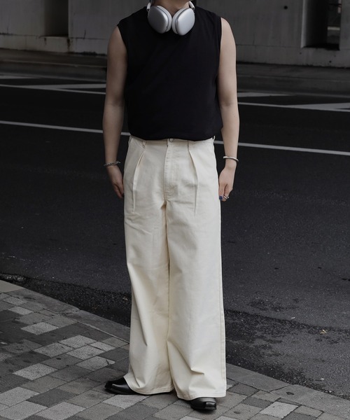 CALLNE（カルネ）の「加工デニムパンツ（デニムパンツ・メンズ・ブラック・M）」の4枚目の写真