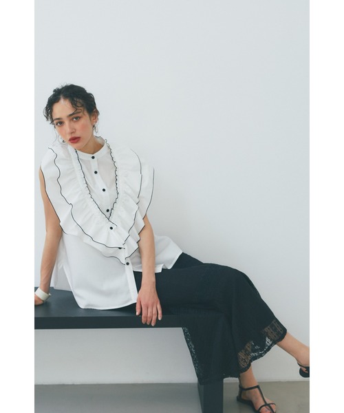 ブラウス シャツ マルチウェイフリルカラーブラウス レディース マルチウェイフリルカラーブラウス｜TIARA（ティアラ）｜商品