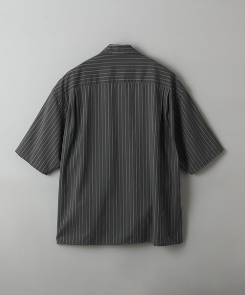 美品 koti B&Y メリノウール キャンプカラーショート スリーブシャツ L koti BEAUTY&YOUTH＞ メリノウール キャンプカラー ショート