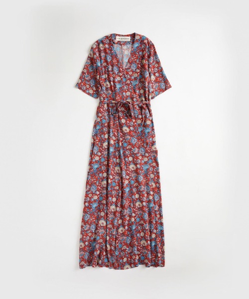 THE SHINZONE（ザ　シンゾーン）の「THE SHINZONE oriental FLOWER CACHECOEUR DRESS 24MMSOP03（ドレス・レディース・レッド・36）」の2枚目の写真