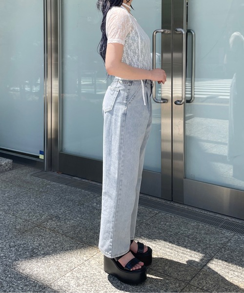 one way(ワンウェイ)の「レースTシャツ(Tシャツ/カットソー・レディース・ホワイト/ブラック・FREE)」の3枚目の写真