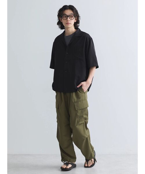 CRAFT STANDARD BOUTIQUE(クラフトスタンダードブティック)の「接触冷感/抗菌防臭/イージーケア /オープンカラーシャツ(シャツ/ブラウス・レディース・ブラウン/アイボリー/ブラック/グレイッシュベージュ/ブルーグリーン・S/M/L/XL)」の22枚目の写真