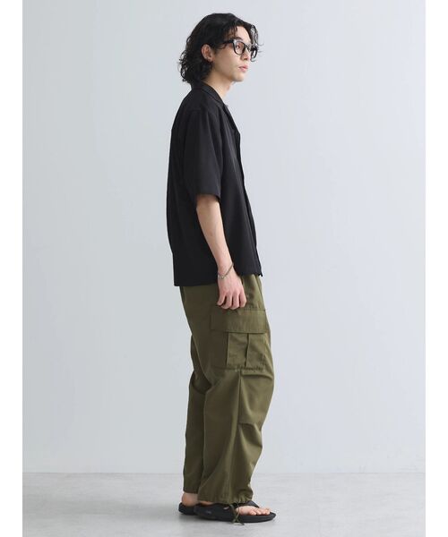 CRAFT STANDARD BOUTIQUE(クラフトスタンダードブティック)の「接触冷感/抗菌防臭/イージーケア /オープンカラーシャツ(シャツ/ブラウス・レディース・ブラウン/アイボリー/ブラック/グレイッシュベージュ/ブルーグリーン・S/M/L/XL)」の21枚目の写真