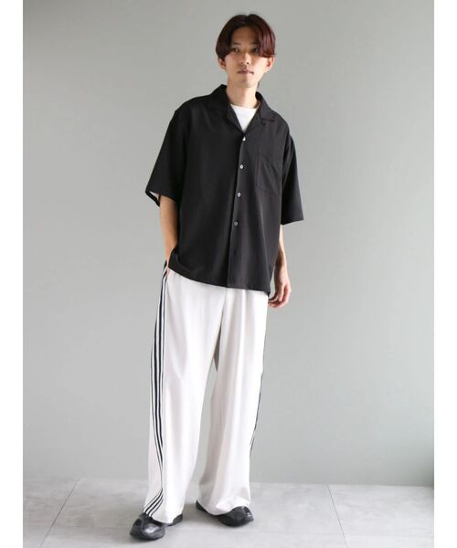CRAFT STANDARD BOUTIQUE(クラフトスタンダードブティック)の「接触冷感/抗菌防臭/イージーケア /オープンカラーシャツ(シャツ/ブラウス・レディース・ブラウン/アイボリー/ブラック/グレイッシュベージュ/ブルーグリーン・S/M/L/XL)」の19枚目の写真