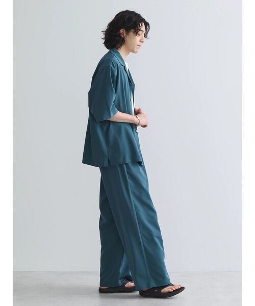 CRAFT STANDARD BOUTIQUE(クラフトスタンダードブティック)の「接触冷感/抗菌防臭/イージーケア /オープンカラーシャツ(シャツ/ブラウス・レディース・ブラウン/アイボリー/ブラック/グレイッシュベージュ/ブルーグリーン・S/M/L/XL)」の13枚目の写真
