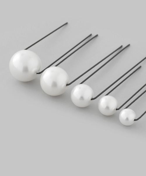 ANEMONE（アネモネ）の「パールUピン[12本セット][Hanayome]（ヘアピン・レディース・ホワイト・FREE）」の3枚目の写真