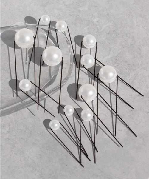 ANEMONE（アネモネ）の「パールUピン[12本セット][Hanayome]（ヘアピン・レディース・ホワイト・FREE）」の5枚目の写真