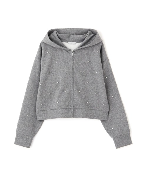 JILL by JILL STUART(ジルバイジルスチュアート)の「◇ビジュートッピングフーディー(Tシャツ/カットソー・レディース・ホワイト/チャコールグレー・FREE)」の20枚目の写真