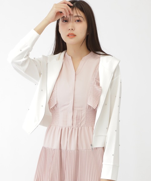 JILL by JILL STUART(ジルバイジルスチュアート)の「◇ビジュートッピングフーディー(Tシャツ/カットソー・レディース・ホワイト/チャコールグレー・FREE)」の11枚目の写真