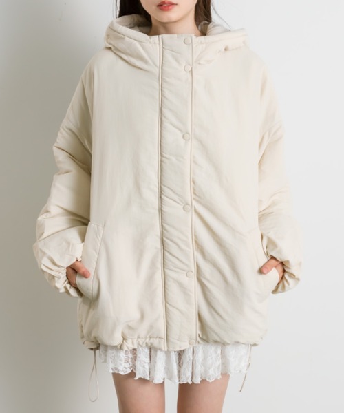 OLIVE des OLIVE（オリーブデオリーブ）の「【WEB限定】モンスターパーカー（ブルゾン・レディース・アイボリー/カーキ/ブラック・FREE）」の22枚目の写真