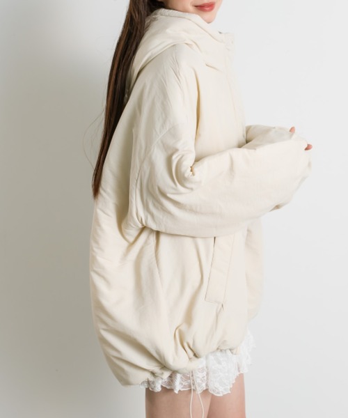 OLIVE des OLIVE（オリーブデオリーブ）の「【WEB限定】モンスターパーカー（ブルゾン・レディース・アイボリー/カーキ/ブラック・FREE）」の4枚目の写真