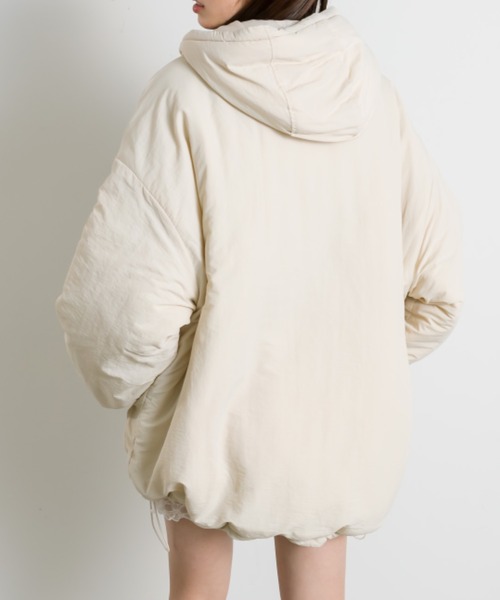 OLIVE des OLIVE（オリーブデオリーブ）の「【WEB限定】モンスターパーカー（ブルゾン・レディース・アイボリー/カーキ/ブラック・FREE）」の5枚目の写真