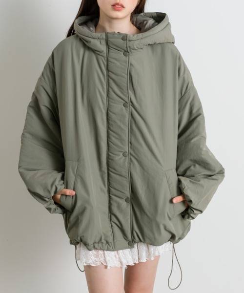 OLIVE des OLIVE（オリーブデオリーブ）の「【WEB限定】モンスターパーカー（ブルゾン・レディース・アイボリー/カーキ/ブラック・FREE）」の10枚目の写真