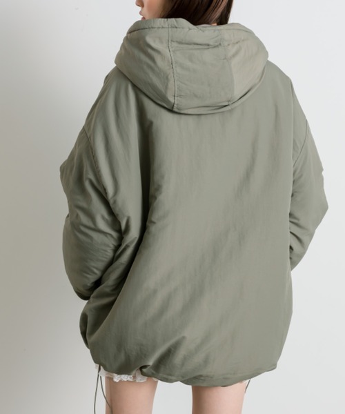 OLIVE des OLIVE（オリーブデオリーブ）の「【WEB限定】モンスターパーカー（ブルゾン・レディース・アイボリー/カーキ/ブラック・FREE）」の13枚目の写真