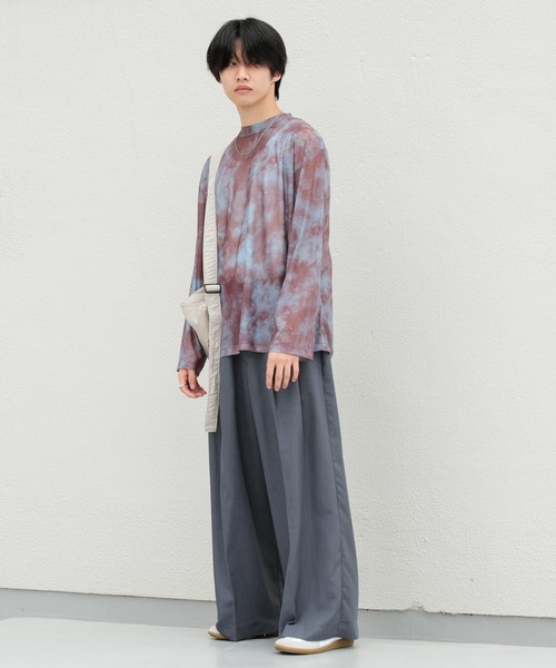 SENSE OF PLACE by URBAN RESEARCH（センスオブプレイスバイアーバンリサーチ）の「ボリュームダブルタックワイドパンツ（その他パンツ・メンズ・グリーン/ブラック/チャコールグレー・MEDIUM/LARGE）」の12枚目の写真